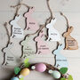 Personalised Easter Bunny Hanging Decoration, thumbnail 1 of 8