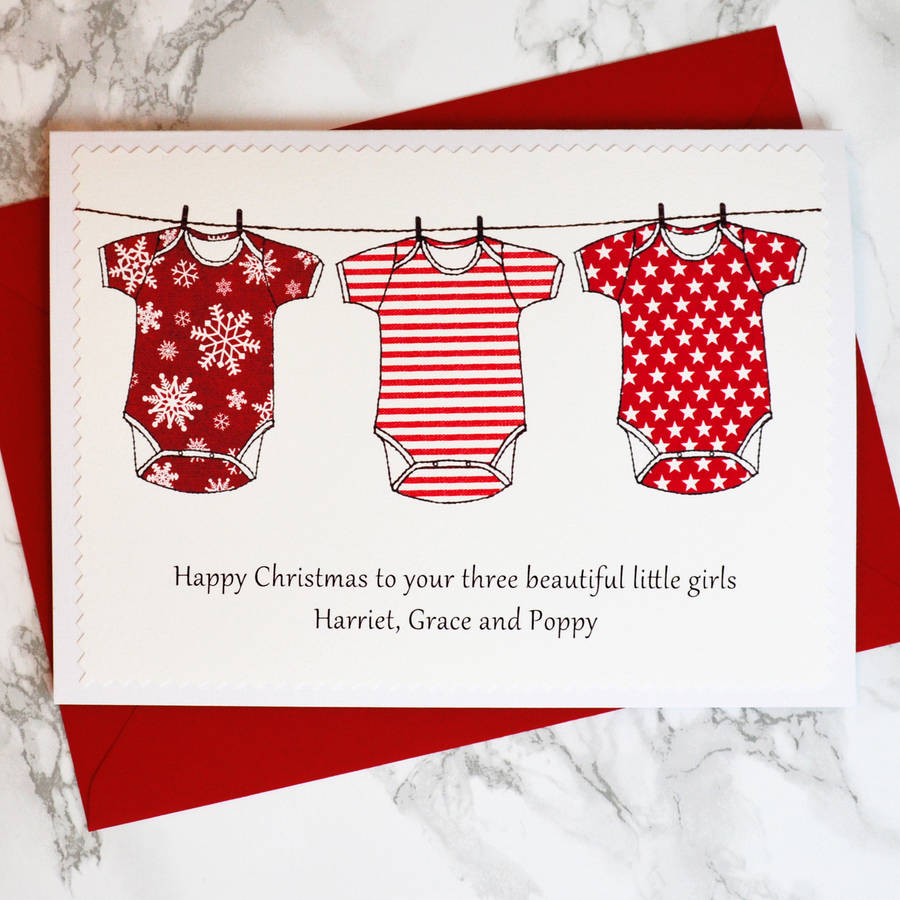 Personalised Baby's First Christmas Card By Jenny Arnott Cards & Gifts | notonthehighstreet.com