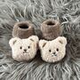 Camel Teddy Bear Baby Socks, thumbnail 3 of 8