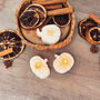 Set Of Three White Pumpkin Tea Light Candles, thumbnail 9 of 10