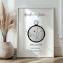Personalised Engagement Gift, Engagement Map Gift, thumbnail 2 of 3