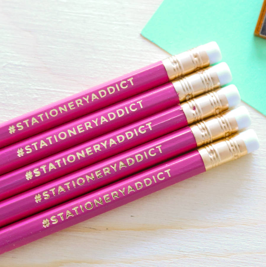 stationery addict pencil set by paper craze