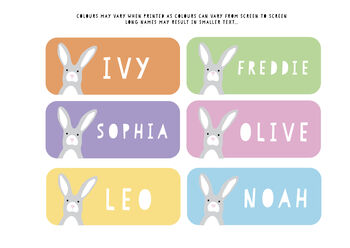 Personalised Easter Bunny Pencil Case, 3 of 4