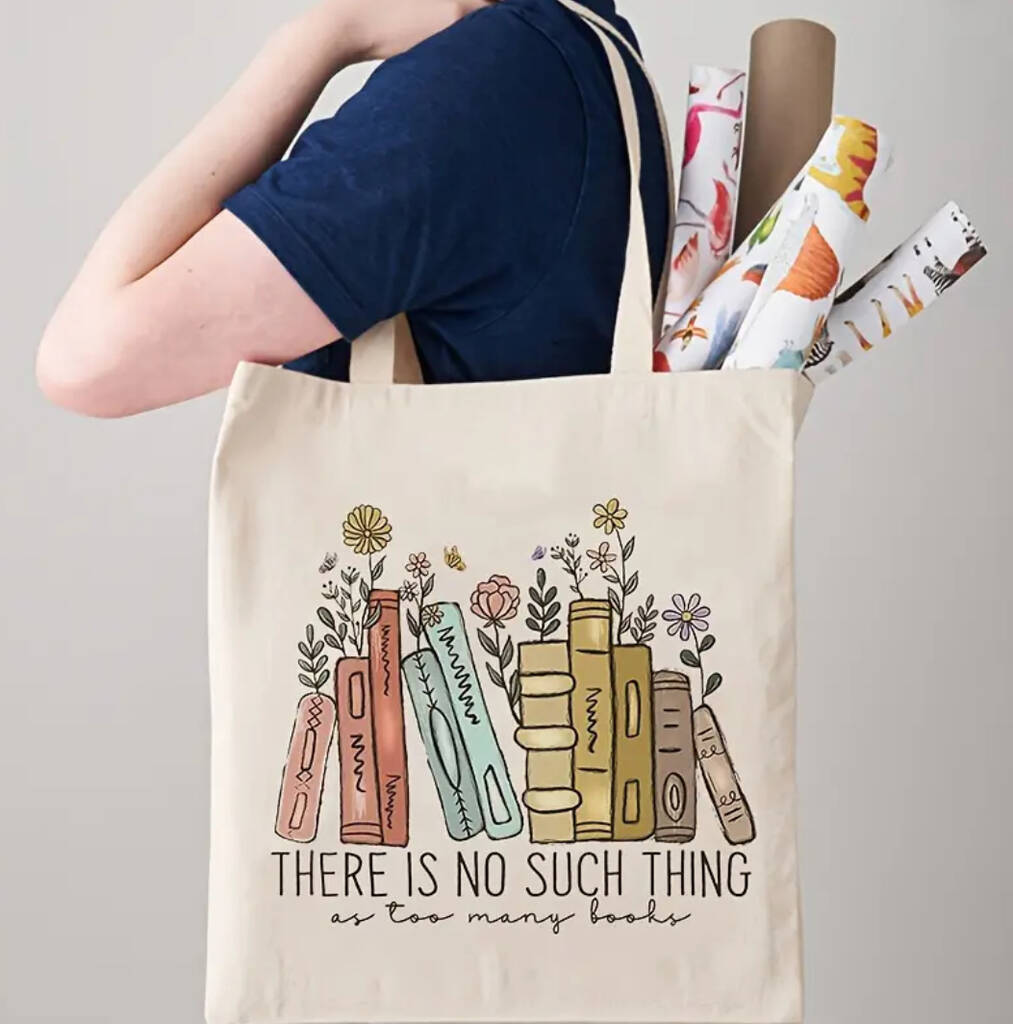 Book Girly Bookclub Lover Tote Bag Gift Letterbox Gift, 1 of 3