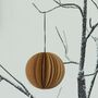 Recycled Paper Christmas Ball Decoration, thumbnail 1 of 4