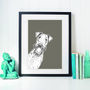 Airedale Dog Print, thumbnail 2 of 2