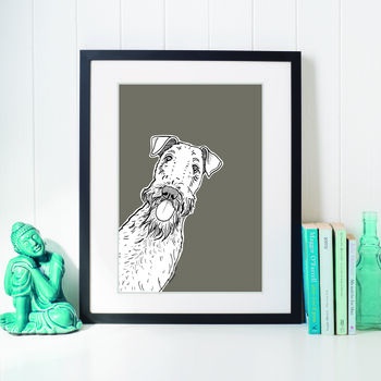Airedale Dog Print, 2 of 2