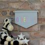 Personalised Name Banner Flag For Nursery Or Bedroom, thumbnail 1 of 10