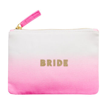 Bride Ombre Wedding Pouch, 2 of 6