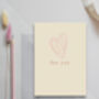 'For You' Heart Greetings Card, thumbnail 2 of 2