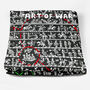 Art Of War Fleece Blanket, Mancave Gift, thumbnail 3 of 5