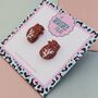 Anatomic Heart Red Glitter Resin Earrings, thumbnail 4 of 4