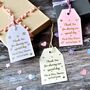 Personalised Gold Foiled Wedding Favour Gift Tag, thumbnail 1 of 5