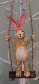 Standing Bunny On A Swing, 2 of 3