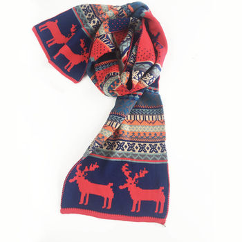 Christmas Jumper Style Woolly Scarf, 2 of 4