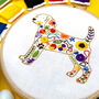 Floral Dog Embroidery Kit, thumbnail 7 of 7