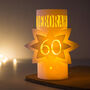 100th Birthday Personalised Star Lantern Centrepiece, thumbnail 8 of 11