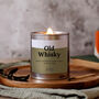 Old Whisky Crackle Wick Candle, Vintage Liqueur Scent, thumbnail 2 of 8