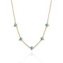 Gemstone Cleopatra Necklace Gold Plated Sterling Silver, thumbnail 8 of 12