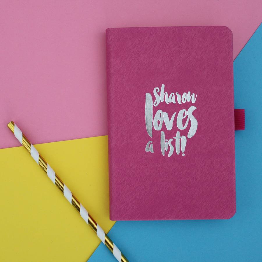 Personalised Notebook By Pickle Pie Gifts