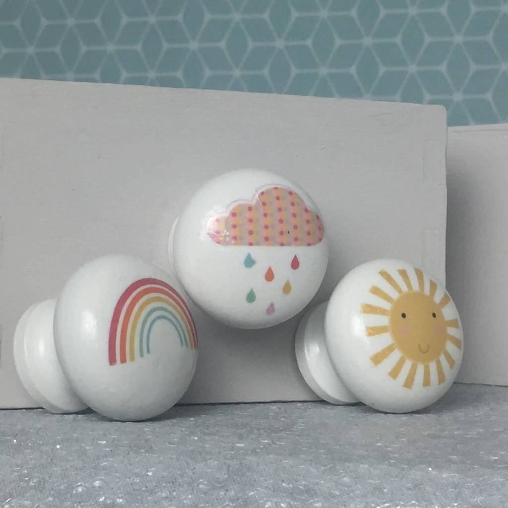 Children's Nursery Rainbow Furniture And Mortice Knobs, 1 of 8