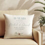 Pearl Wedding Anniversary Cushion, thumbnail 2 of 9