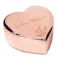 Personalised Floral Rose Gold Heart Shaped Trinket Box, thumbnail 4 of 6