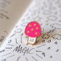 Toadstool Enamel Brooch, thumbnail 11 of 12