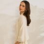 Ivory 100% Cashmere Travel Wrap Gift Boxed, thumbnail 6 of 11