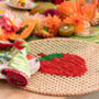 Strawberry Handwoven Placemat Set Of Four, thumbnail 1 of 4