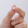 Sterling Silver Delicate Heart Threader Earrings With Spiral Chains, thumbnail 6 of 11