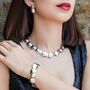 Chunky Sterling Silver Teardrop Bracelet, thumbnail 7 of 9