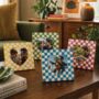 Heart Shaped Checkerboard Personalised Father's Day Photo Frame, thumbnail 2 of 4