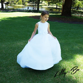 Lucrezia In White ~ Flower Girl Dress, 3 of 10