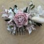 Baby Pale Pink Dried Flower Hair Comb, thumbnail 4 of 5