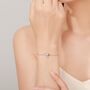 Sterling Silver Delicate Robin Bird Bracelet, thumbnail 3 of 11