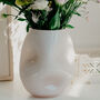 Milky Rose Pink Squeeze Opal Vase, thumbnail 3 of 7