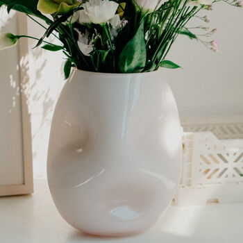 Milky Rose Pink Squeeze Opal Vase, 3 of 7