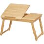 Folding Laptop Table Adjustable Bamboo, thumbnail 3 of 8