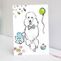 Poodle Birthday Card, thumbnail 1 of 3