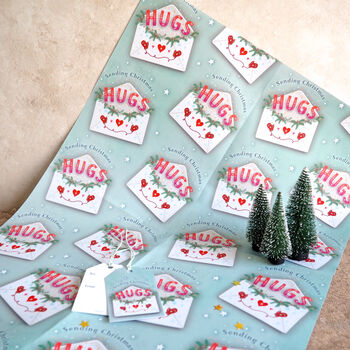 Christmas Hugs Gift Wrap Pack, 4 of 6