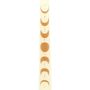 Set Of Three Off White Moon Phases Taper Dinner Candles, thumbnail 3 of 4