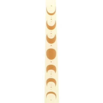 Set Of Three Off White Moon Phases Taper Dinner Candles, 3 of 4