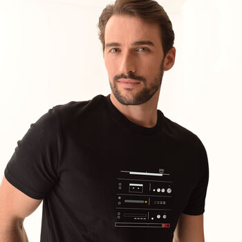 Hifi Music Tech Black T Shirt, 4 of 7