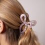Pearlescent Lavender Bow Claw Clip, thumbnail 2 of 2