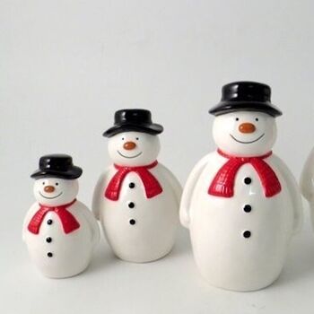 Christmas Ceramic Snowman Family, 2 of 7