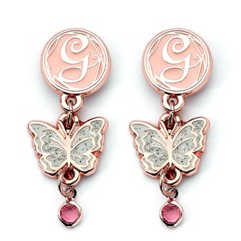 Wicked Glinda Drop Butterfly Earrings, 2 of 3