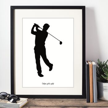 Golf Lovers Personalised Print, 4 of 6