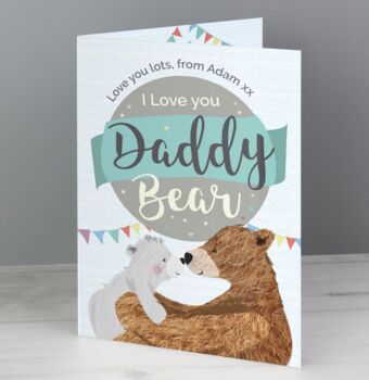 Daddy Bear Fathers Day Card, 3 of 7