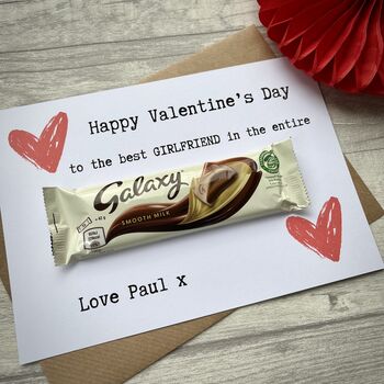 Girlfriend/Boyfriend Valentine's Day Chocolate Card, 2 of 2